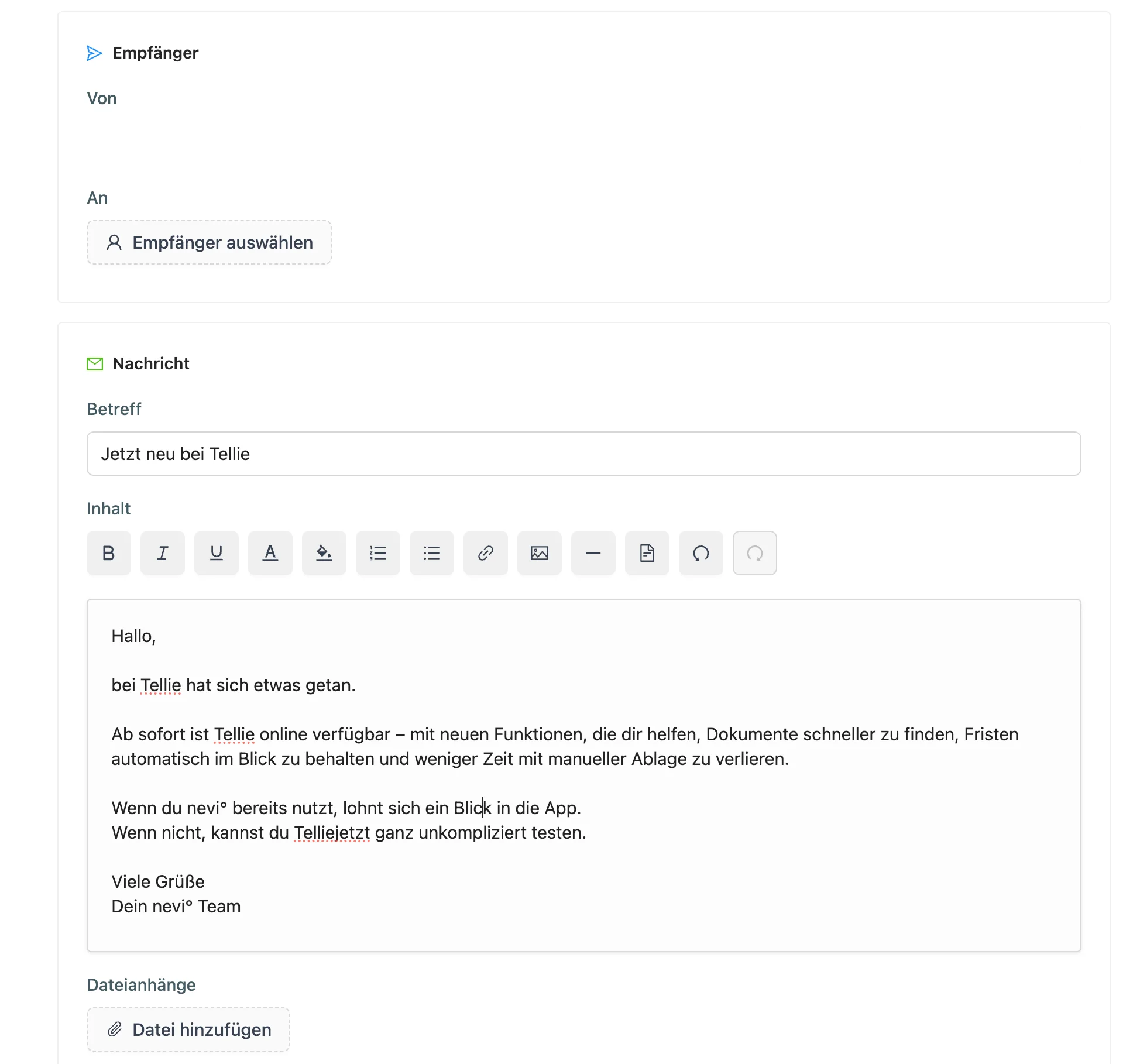 Kunden gezielt informieren