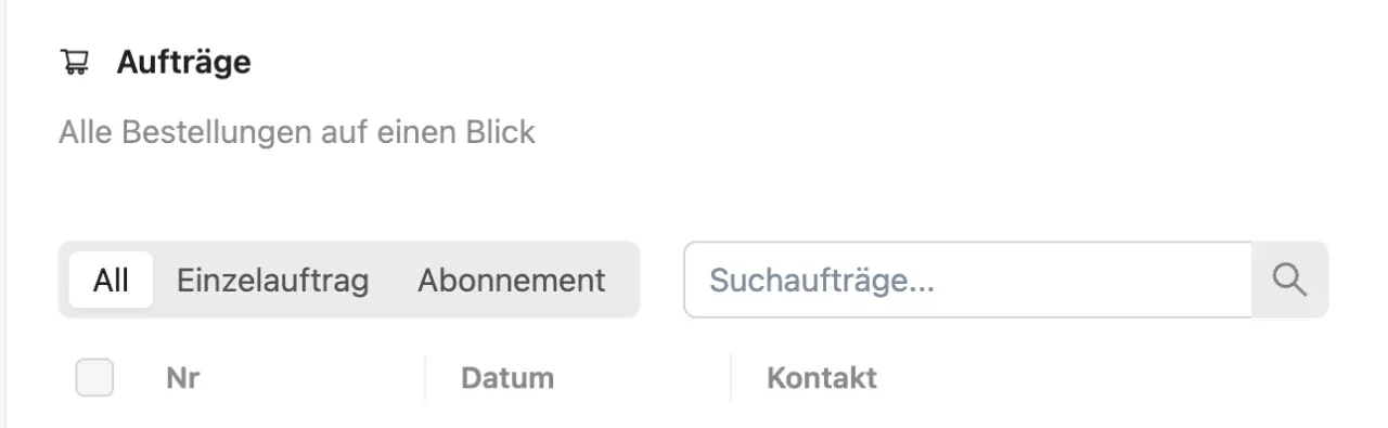 Produktübersicht: Suche, Filter & Versandoptionen